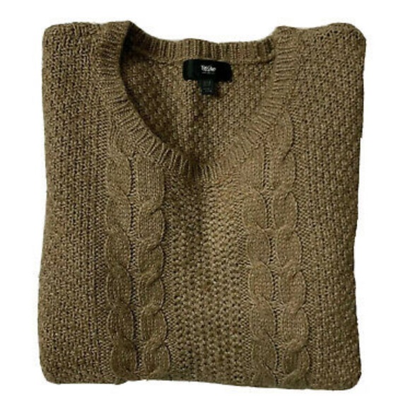 Mossimo Brown Cableknit Sweater - Picture 1 of 7